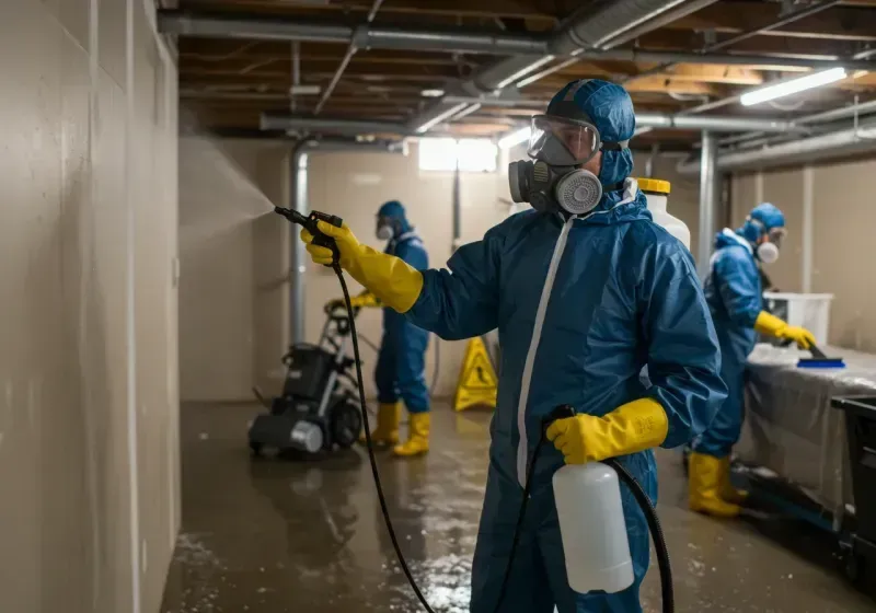 Basement Sanitization and Antimicrobial Treatment process in Purdy, MO